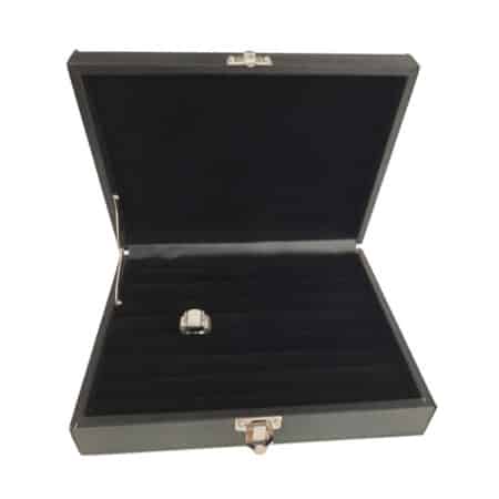 PLATEAU POUR PRESENTATION 30 BAGUES SIMILI NOIR