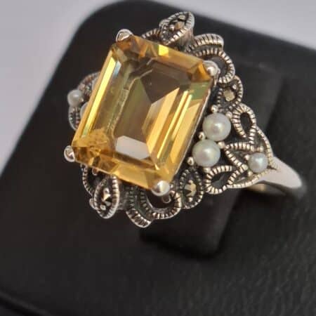 MIMOSA - Citrine et perles de culture